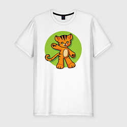 Мужская slim-футболка Hello Tiger