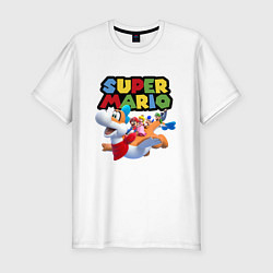 Мужская slim-футболка Super Mario убойная компания
