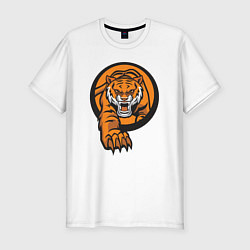 Мужская slim-футболка Жизнь Тигра