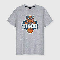 Футболка slim-fit Tiger Basketball, цвет: меланж