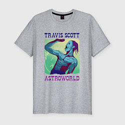 Футболка slim-fit ASTROWORLD TRAVIS SCOTT Z, цвет: меланж