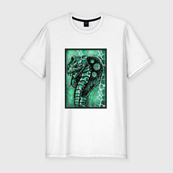Мужская slim-футболка Кобра Змеиный стиль 2