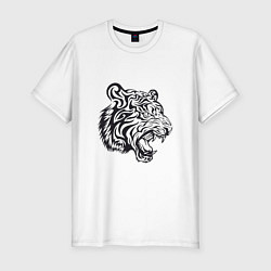 Мужская slim-футболка Тигриный Год