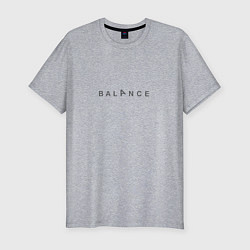 Мужская slim-футболка YogaBalance