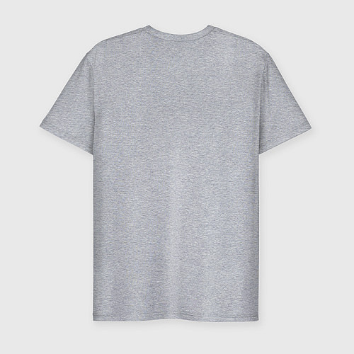 Мужская slim-футболка Игра в кальмара - 456 / Меланж – фото 2