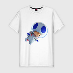 Мужская slim-футболка Space Toad