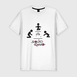 Мужская slim-футболка Марблc Squid Game