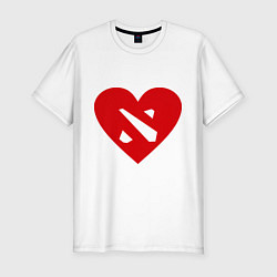 Мужская slim-футболка Love Dota 2