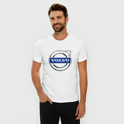 Футболка slim-fit Volvo, логотип, цвет: белый — фото 2