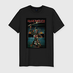 Футболка slim-fit Iron Maiden Самурай, цвет: черный