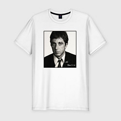 Футболка slim-fit Аль Пачино Al Pacino, цвет: белый