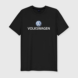 Футболка slim-fit VOLKSWAGEN LOGO, цвет: черный