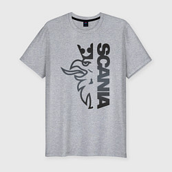Мужская slim-футболка Scania Орёл