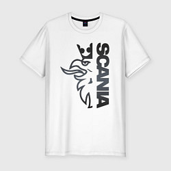 Мужская slim-футболка Scania Орёл
