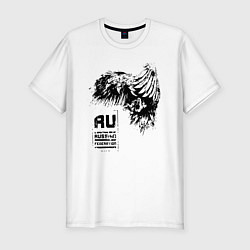 Мужская slim-футболка Российская федерация орёл