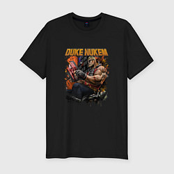 Футболка slim-fit GYM BOY DUKE NUKEM, цвет: черный