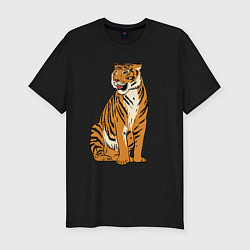 Мужская slim-футболка Дерзкая независимая тигрица