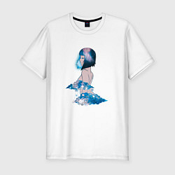 Мужская slim-футболка Nebula girl