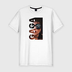 Мужская slim-футболка ГАГА