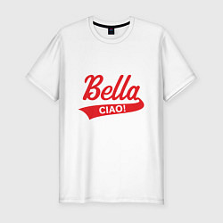 Футболка slim-fit Bella Ciao Белла Чао, цвет: белый