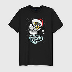 Футболка slim-fit X-mas Owl, цвет: черный