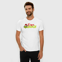 Футболка slim-fit Papa Grinch Family, цвет: белый — фото 2