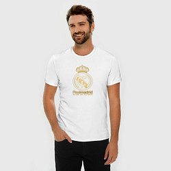 Футболка slim-fit Real Madrid gold logo, цвет: белый — фото 2