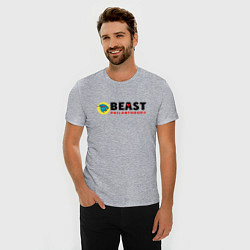 Футболка slim-fit Mr Beast Philanthropy, цвет: меланж — фото 2