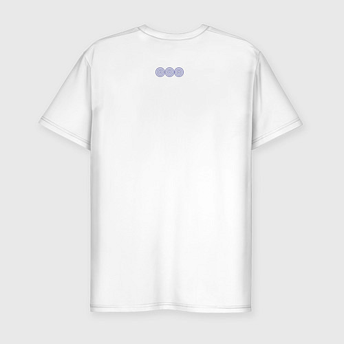 Мужская slim-футболка Триспорт / Белый – фото 2