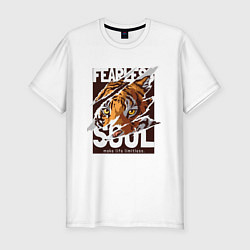 Мужская slim-футболка Душа тигра