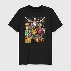 Мужская slim-футболка Легенды НБА