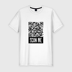 Мужская slim-футболка QR Scan