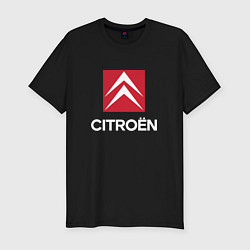 Футболка slim-fit Citroen, Ситроен, цвет: черный