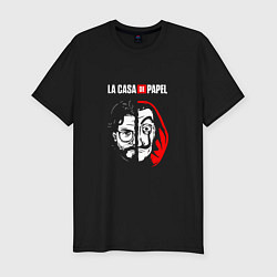 Мужская slim-футболка Dali - La Casa De Papel