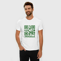 Футболка slim-fit QR Jamaica, цвет: белый — фото 2