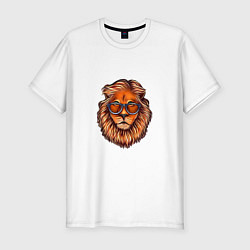 Футболка slim-fit Lions head, цвет: белый