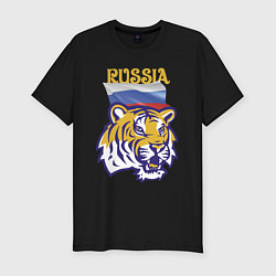 Мужская slim-футболка Russian tiger