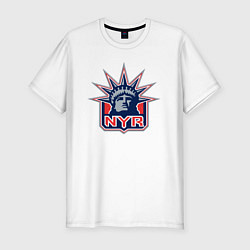 Мужская slim-футболка Нью Йорк Рейнджерс New York Rangers