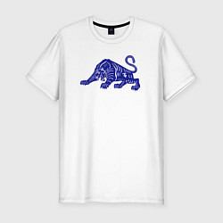 Мужская slim-футболка Дикий зверь 2022