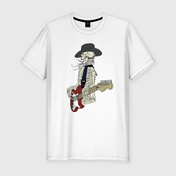 Мужская slim-футболка Rock n roll is alive