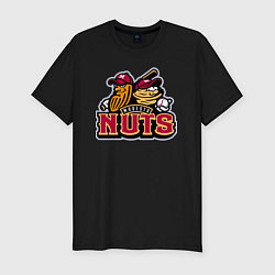 Футболка slim-fit Modesto Nuts -baseball team, цвет: черный