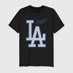 Футболка slim-fit Los Angeles Dodgers - baseball team, цвет: черный