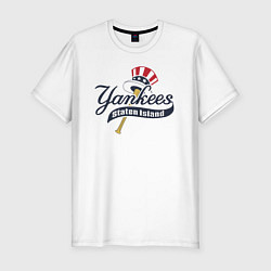 Футболка slim-fit Staten island Yankees, цвет: белый