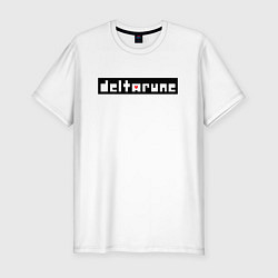 Мужская slim-футболка Deltarune - Black Logo