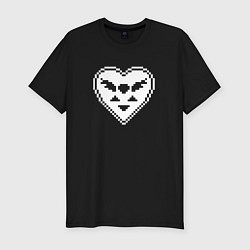 Футболка slim-fit Deltarune - Сердце, цвет: черный