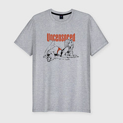 Мужская slim-футболка Uncensored