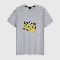 Мужская slim-футболка Граффити царь