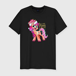 Футболка slim-fit X-mas pony, цвет: черный