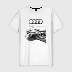 Футболка slim-fit Audi salon concept, цвет: белый