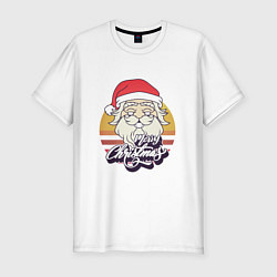 Мужская slim-футболка Лого Дед Мороза